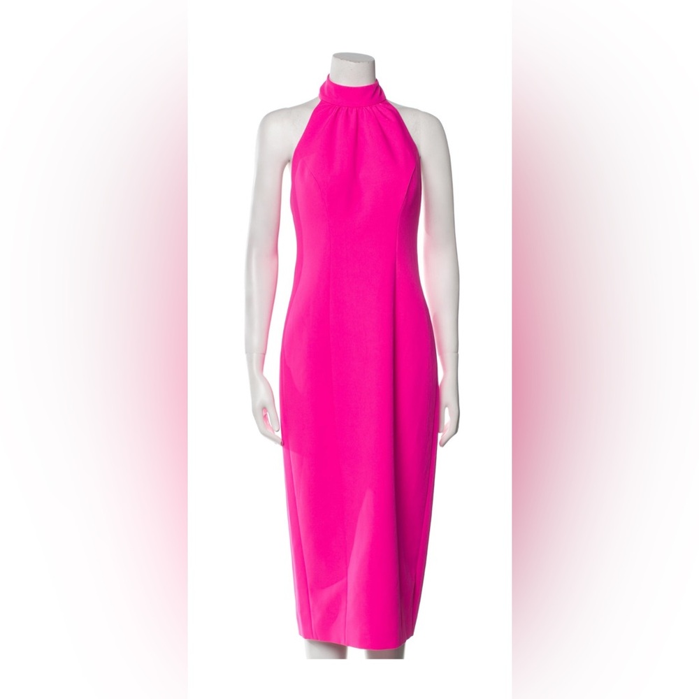 Milly Vibrant Pink Midi Dress